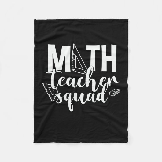Math Teacher Math Teacher Squad Fleecedecke (Vorderseite)