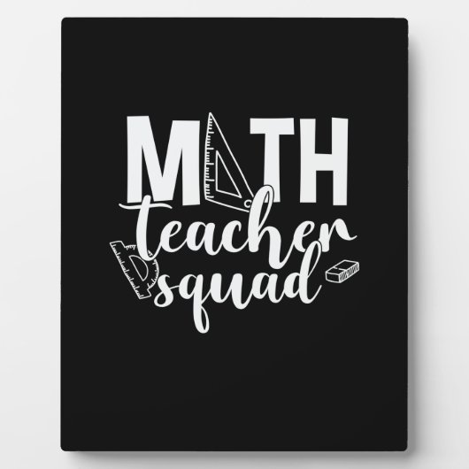 Math Teacher Math Teacher Squad Fotoplatte (Vorderseite)