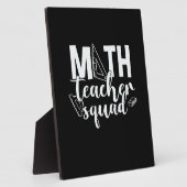 Math Teacher Math Teacher Squad Fotoplatte (Seite)