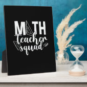 Math Teacher Math Teacher Squad Fotoplatte (Seite)