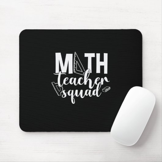 Math Teacher Math Teacher Squad Mousepad (Mit Mouse)