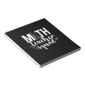 Math Teacher Math Teacher Squad Notizblock (angewinkelt)