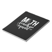 Math Teacher Math Teacher Squad Notizblock (Rotiert)