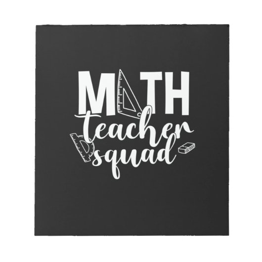 Math Teacher Math Teacher Squad Notizblock (Vorderseite)