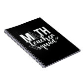 Math Teacher Math Teacher Squad Notizblock (Rechte Seite)