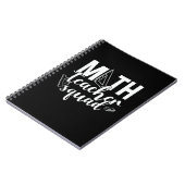 Math Teacher Math Teacher Squad Notizblock (Linke Seite)