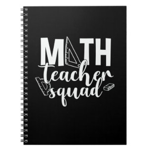 Math Teacher Math Teacher Squad Notizblock