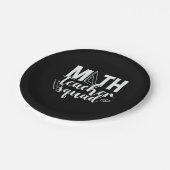 Math Teacher Math Teacher Squad Pappteller (Schrägansicht)