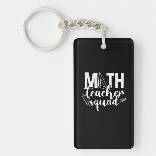 Math Teacher Math Teacher Squad Schlüsselanhänger (Vorderseite)