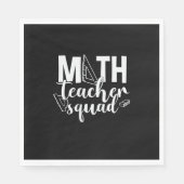 Math Teacher Math Teacher Squad Serviette (Vorderseite)