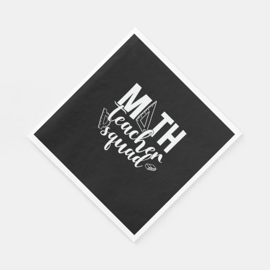 Math Teacher Math Teacher Squad Serviette (Ecke)