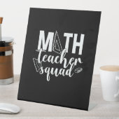 Math Teacher Math Teacher Squad Sockelschild (In Situ)