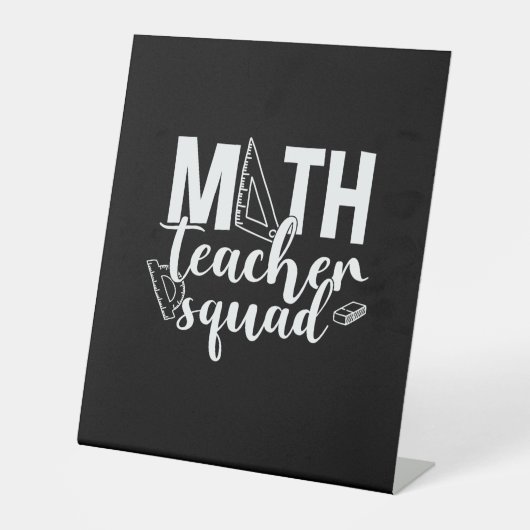 Math Teacher Math Teacher Squad Sockelschild (Vorderseite)