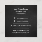 Math Teacher / Math Tutor Quadratische Visitenkarte (Rückseite)