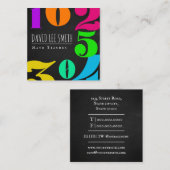 Math Teacher / Math Tutor Quadratische Visitenkarte (Vorne/Hinten)