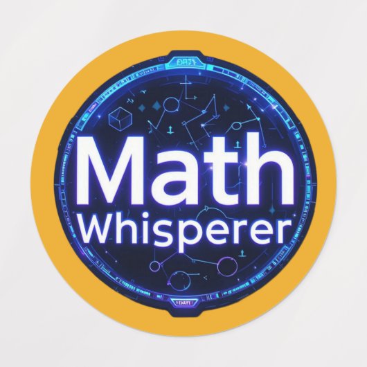 Math Teacher Math Whisperer Etiketten (Design 1)