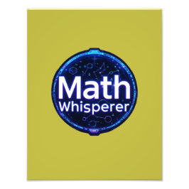 Math Teacher Math Whisperer Fotodruck