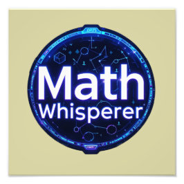 Math Teacher Math Whisperer Fotodruck