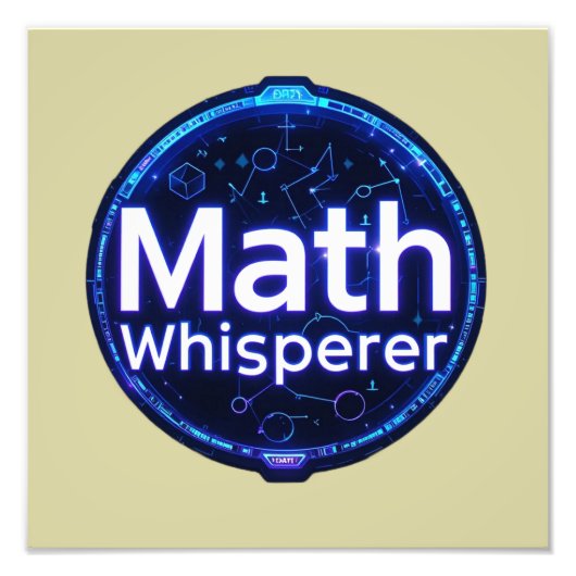 Math Teacher Math Whisperer Fotodruck (Vorne)