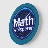 Math Teacher Math Whisperer Große Wanduhr (Winkel)