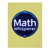 Math Teacher Math Whisperer Poster (Vorderseite)