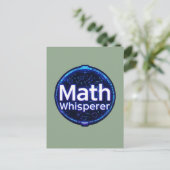 Math Teacher Math Whisperer Postkarte (Stehend Vorderseite)