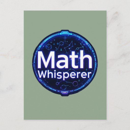 Math Teacher Math Whisperer Postkarte (Vorderseite)