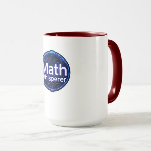 Math Teacher Math Whisperer Tasse (VorderseiteRechts)