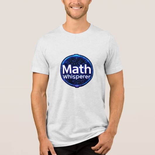 Math Teacher Math Whisperer Tri-Blend Shirt (Vorderseite)