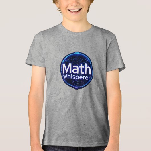 Math Teacher Math Whisperer Tri-Blend Shirt (Vorderseite)