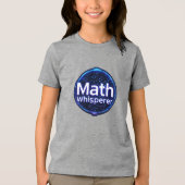 Math Teacher Math Whisperer Tri-Blend Shirt (Vorderseite)