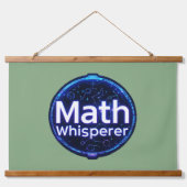 Math Teacher Math Whisperer Wandteppich Mit Holzrahmen (Vorne)