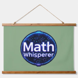 Math Teacher Math Whisperer Wandteppich Mit Holzrahmen