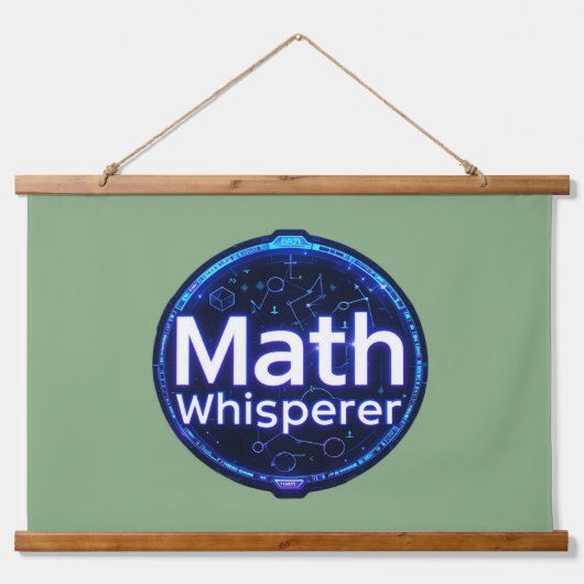 Math Teacher Math Whisperer Wandteppich Mit Holzrahmen (Vorne)
