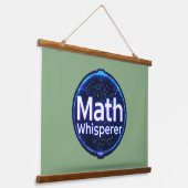 Math Teacher Math Whisperer Wandteppich Mit Holzrahmen (Gewinkelt)