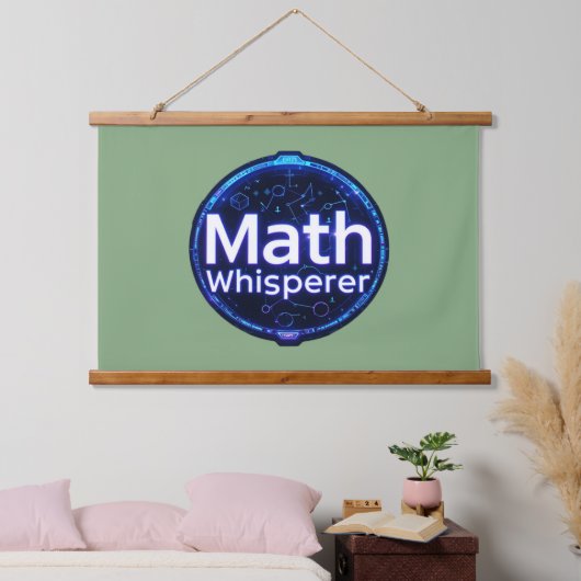 Math Teacher Math Whisperer Wandteppich Mit Holzrahmen (Schlafzimmer)