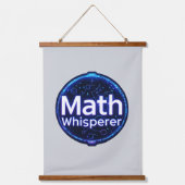 Math Teacher Math Whisperer Wandteppich Mit Holzrahmen (Vorderseite)