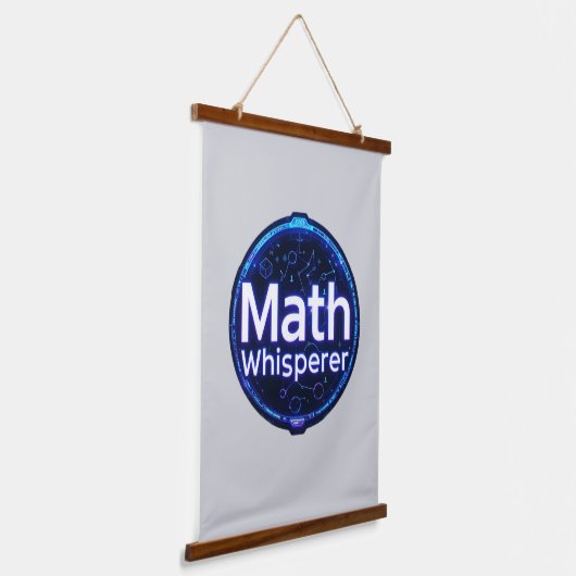Math Teacher Math Whisperer Wandteppich Mit Holzrahmen (Gewinkelt)