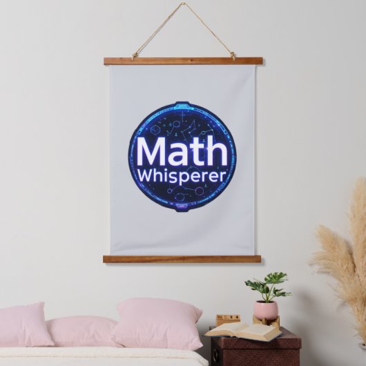 Math Teacher Math Whisperer Wandteppich Mit Holzrahmen (Schlafzimmer)