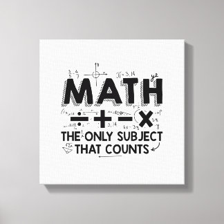 Math Teacher | Mathematik Mathematiker Geschenke Leinwanddruck