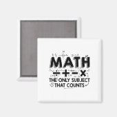 Math Teacher | Mathematik Mathematiker Geschenke Magnet (Vorderseite/Rückseite)