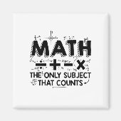 Math Teacher | Mathematik Mathematiker Geschenke Magnet (Vorne)