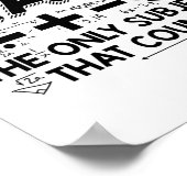 Math Teacher | Mathematik Mathematiker Geschenke Poster (Ecke)