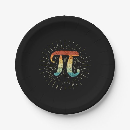 Math Teacher Niedlich Pi Pappteller (Vorderseite)