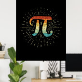 Math Teacher Niedlich Pi Poster (Heimbüro)