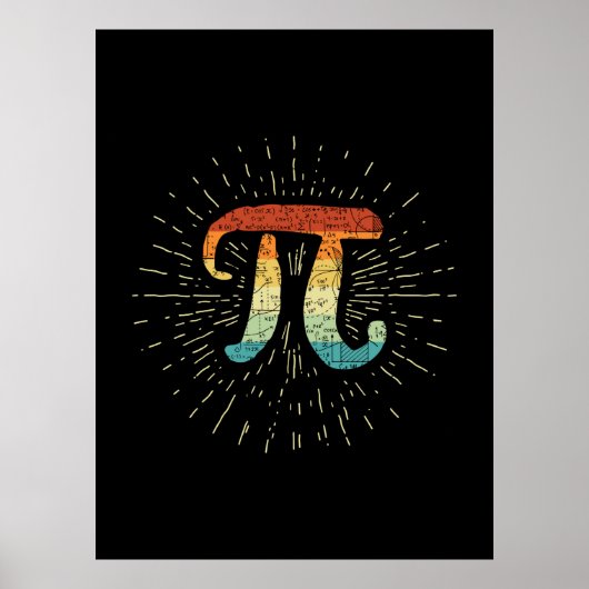 Math Teacher Niedlich Pi Poster (Vorne)