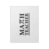Math Teacher Notizblock (Rotiert)