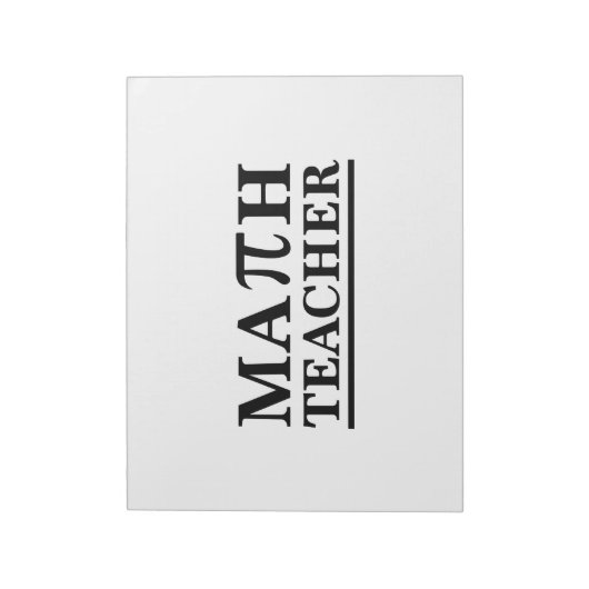Math Teacher Notizblock (Rotiert)
