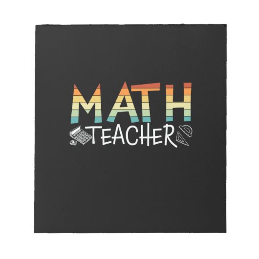 Math Teacher Notizblock (Vorderseite)