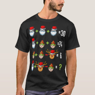 Math Teacher Order Operations Quiz Christmas Ge T-Shirt